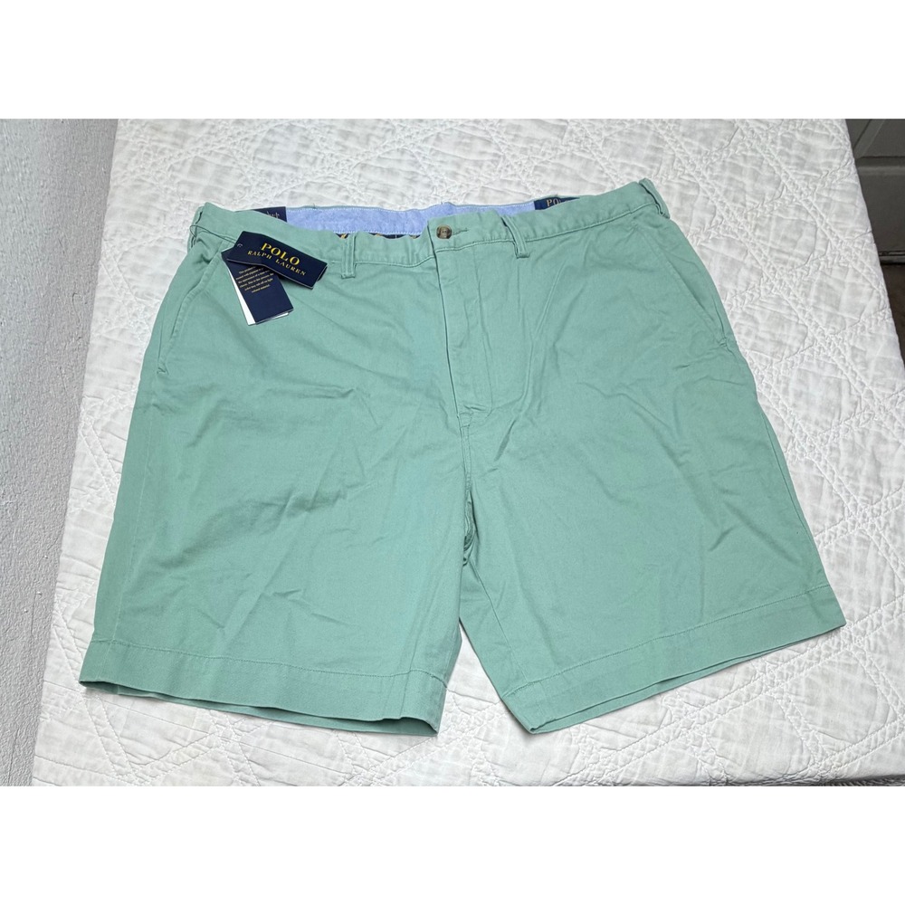 Polo Ralph Lauren Chino Shorts Mens 38 Mint Green Stretch Cotton Twill NWT